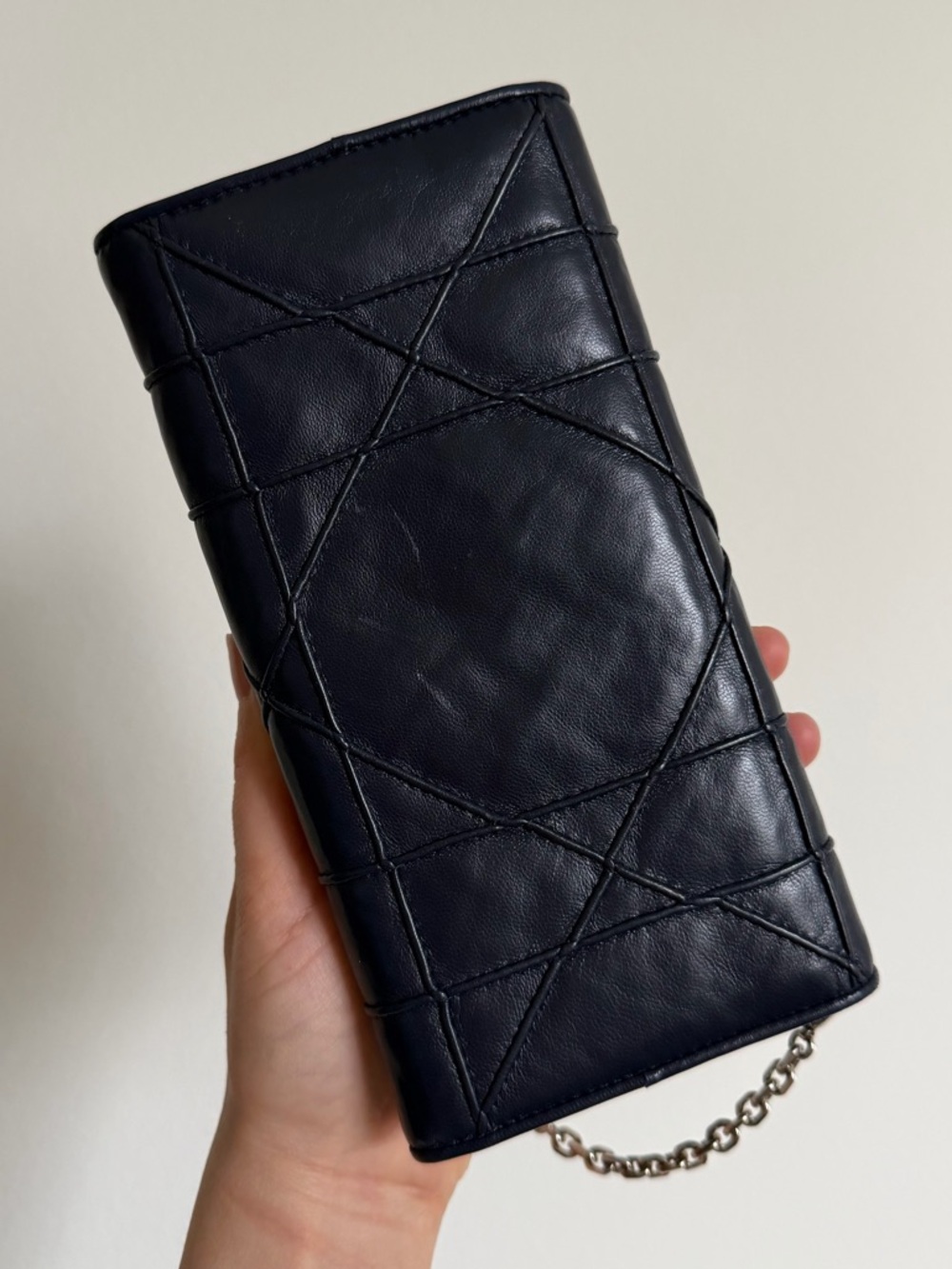 Dior Lambskin Leather Wallet on Chain - Picture 3 of 12